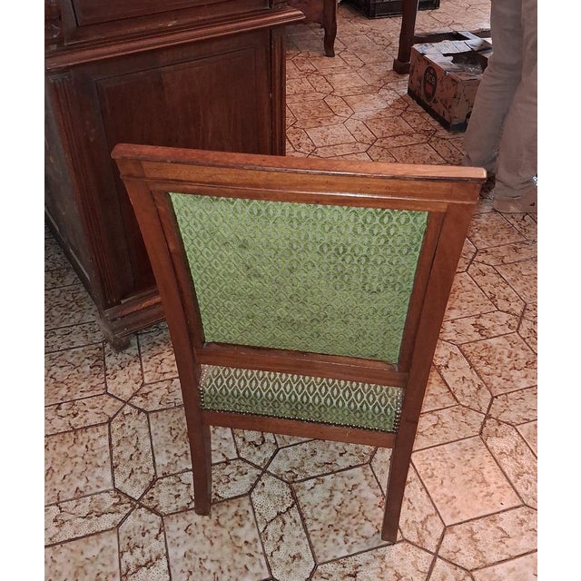 Traditional Empire Armchair with Dolphins in Mahogany, 1800s For Sale - Image 3 of 7