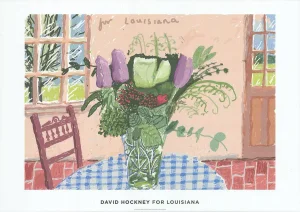 2020 David Hockney 'For Louisiana' Pop Art Green, Blue, Purple Denmark Giclee
