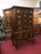 American Henkel Harris Furniture Vintage High Chest of Drawers High Chest of Drawers Solid Wood Black Cherry For Sale - Image 3 of 12