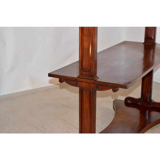 19th Century English Freestanding Shelf Made From Mahogany For Sale In Greensboro - Image 6 of 10