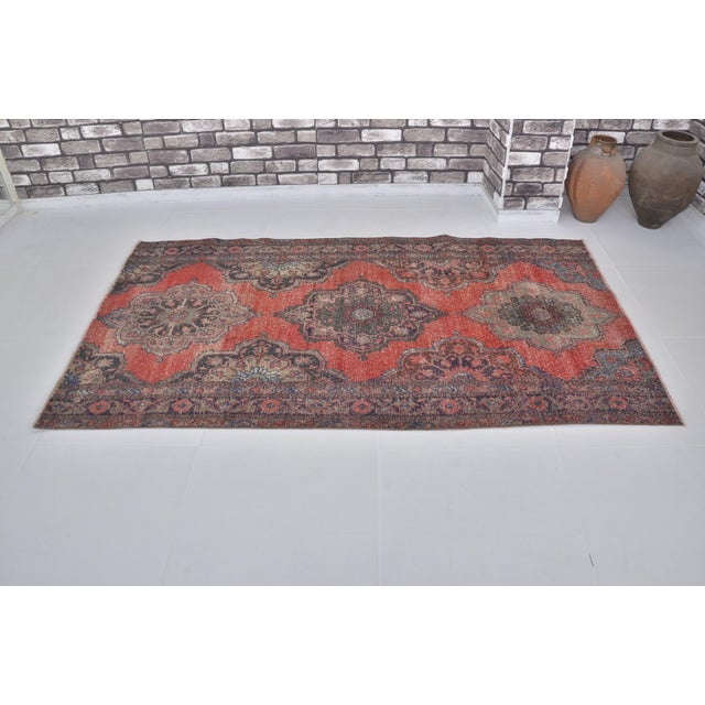 Vintage Handmade Rug, 1960s For Sale - Image 10 of 10