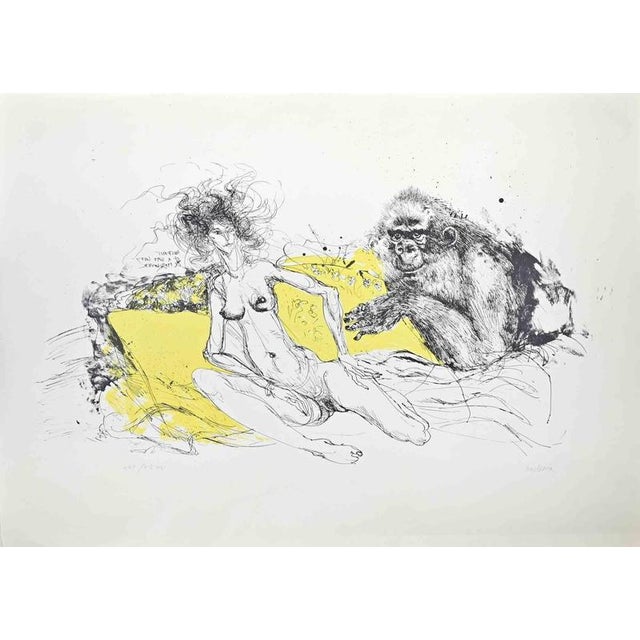 Lithograph on paper. Hand signed and numbered in pencil. Edition of 35, in roman numbers. Excellent condition. This piece...