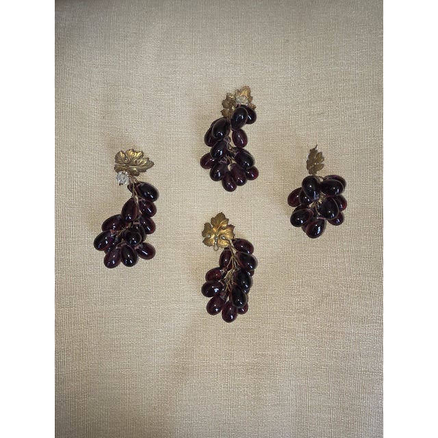 Four Antique Purple Glass Grape Clusters For Sale - Image 12 of 12