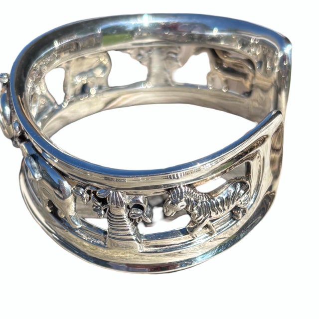 Barry Kieselstein-Cord Kc Studio Sterling Silver Animal Cuff Bracelet, 82.2g Sterling Silver For Sale - Image 4 of 6