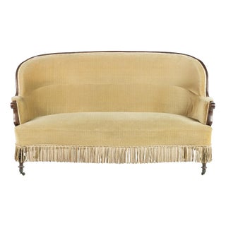 19th Century English Sofa in Mahogany For Sale