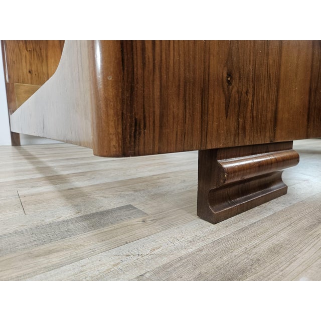 Art Deco Double Bed in Walnut Burl, 1940 For Sale - Image 14 of 15