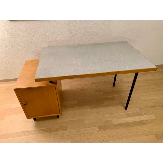 1950s Mid-Century Desk from Wohnhilfe Zürich, 1950s For Sale - Image 5 of 16