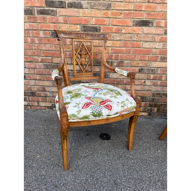 Newly Upholstered French Directoire Chairs For Sale - Image 9 of 14