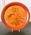 Orange Set of Six Large Lacquered Wood Trays with Ink Paintings by Hirao Chikuka For Sale - Image 8 of 15