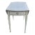 Mahogany Pembroke Drop Leaf Accent Table Painted Storage Drawer Gray 70s For Sale