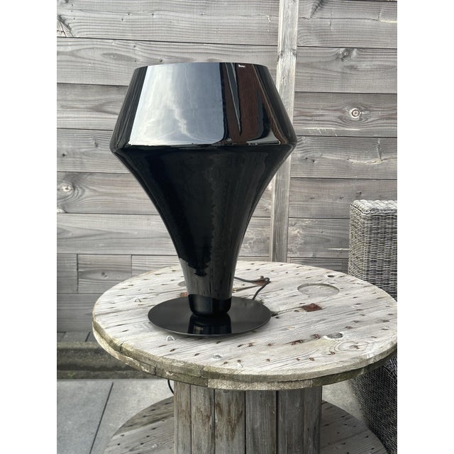 Black Vintage Table Lamp from Leucos, 2010s For Sale - Image 8 of 13