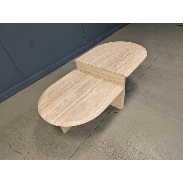 Vintage Travertine Coffee Tables, 1970s, Set of 2 For Sale - Image 10 of 11
