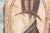 American, 21st century. Steve Shelton, watercolor, portrait of a gentleman in a top hat. 19th century style, painted on an...