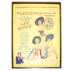 Original Movie Poster from George Cukor Film "Les Girls" 1957 By Famous Artist Alberto Vargas