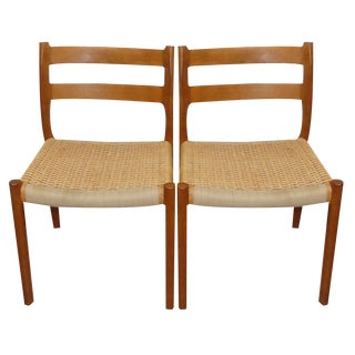 Model 84 Dining Chair in Teak by Niels Otto Møller for J.L. Møllers, 1960s, Set of 4 For Sale