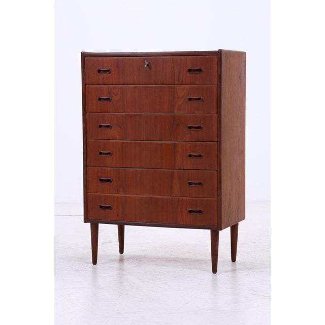 Mid-Century Teak Chest of 6 Drawers, 1960s For Sale - Image 4 of 15