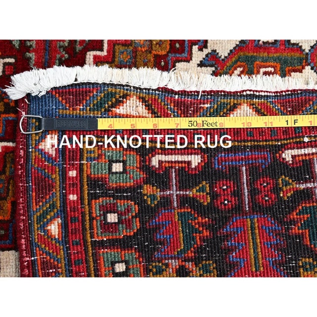 1960s Red Semi Antique Oriental Rug For Sale - Image 12 of 12
