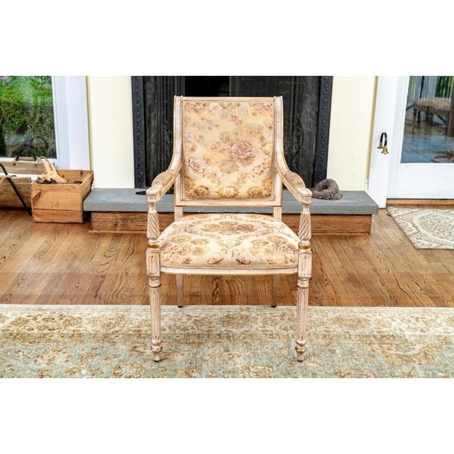 Set of Eight Maison Jansen Attributed Directoire Style Dining Chairs For Sale - Image 18 of 18