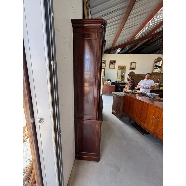 Large 19th Century French Louis XVI Solid Mahogany Bookcases For Sale - Image 6 of 18