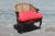 C1950's Traditional Style Red Textile Caned Side Chair For Sale - Image 11 of 11