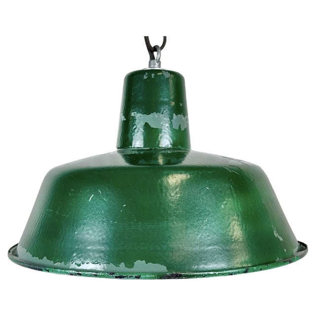 Industrial Factory Pendant Lamp, 1960s For Sale