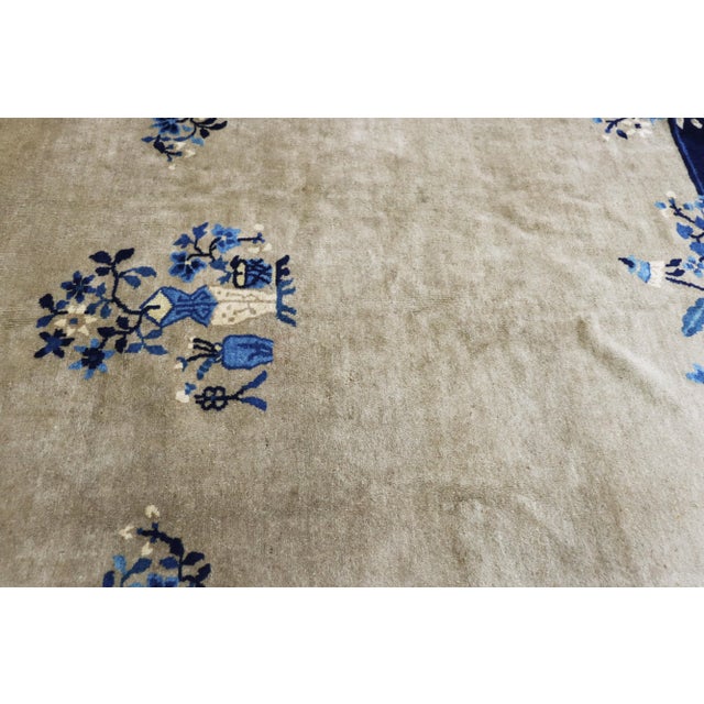 Textile Early 20th Century Antique Chinese Peking Art Deco Design For Sale - Image 7 of 9