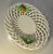 Trompe-'L'oeil Strawberry White Ceramic Lattice Basket For Sale - Image 4 of 6