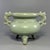 Mid 19th Century Vintage Chinese Longquan Celadon Porcelain Incense Burner | One of a Kind, Dragon‑Shaped Handles For Sale - Image 5 of 7