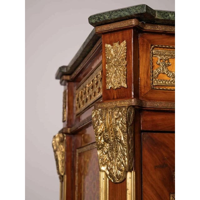 Neoclassical Secretary with Marble Top For Sale - Image 11 of 13