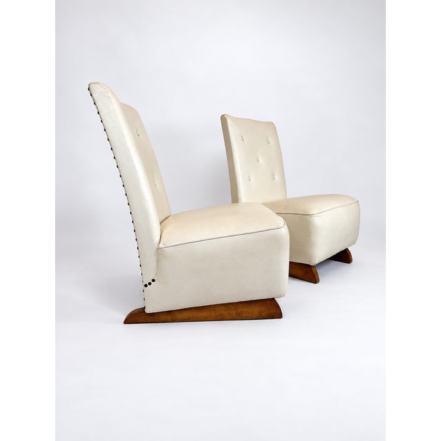 1930s Willem Penaat Style Modernist Lounge Chairs, 1930s — Pair For Sale - Image 5 of 7