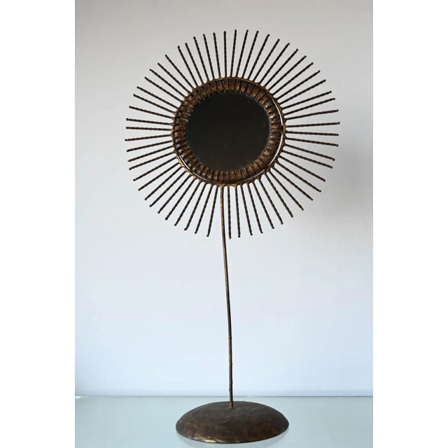 1960s Curtis Jere Double-Sided Brass Sunburst Mirror, 1968 For Sale - Image 5 of 10