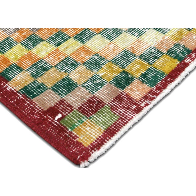 Mid-Century Modern 1960s Turkish Mid-Century-Modern Rug For Sale - Image 3 of 5