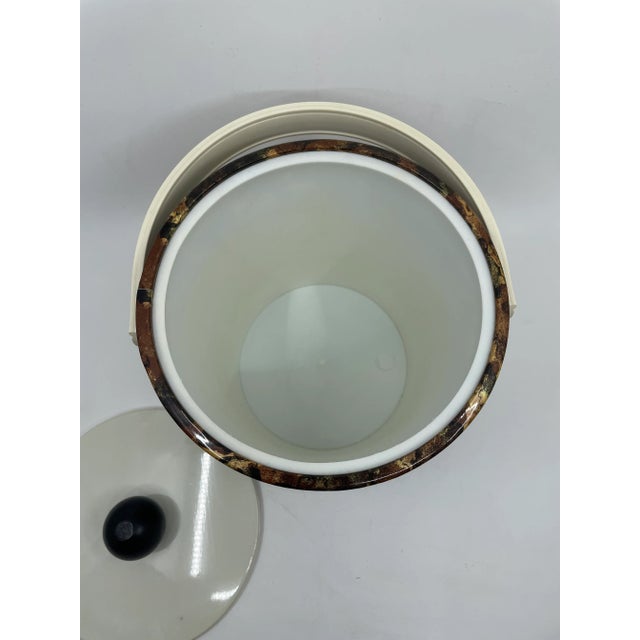 1970s Vintage Faux Tortoiseshell Ice Bucket For Sale - Image 10 of 13