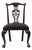 High End Vintage Solid Mahogany Traditional Chippendale Style Dining Side Chair 102488 For Sale