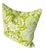 Abstract Vintage Chartreuse/Cream Abstract Floral Pillow For Sale - Image 3 of 9