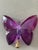 1960s Large Acrylic Purple Butterfly Lamp Finial For Sale In Miami - Image 6 of 7
