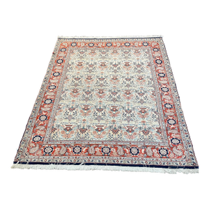 1990s Old Persian Varamin Area Rug 5'1" X 6'7"