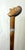 Antique 1800's Hand Carved Nut Wood Sterling Silver Man Face Walking Stick Cane For Sale - Image 4 of 17