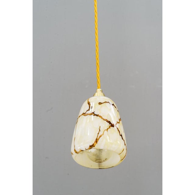 Art Deco Pendants with Original Glass Shades, 1920, Set of 2 For Sale - Image 10 of 10