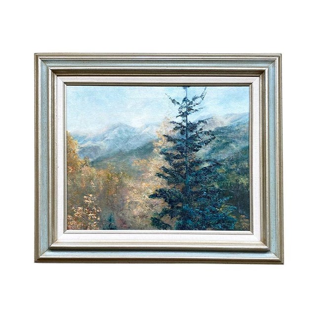 Framed Landscape Oil on Canvas Painting Titled "Ouray" - Shirley Petersen 1981 For Sale - Image 11 of 11