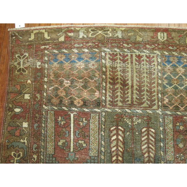 Early 20th Century Antique Zabihi Collection Persian Garden Design Bakhtiari Rug - 4'1" x 6'4" For Sale - Image 5 of 6