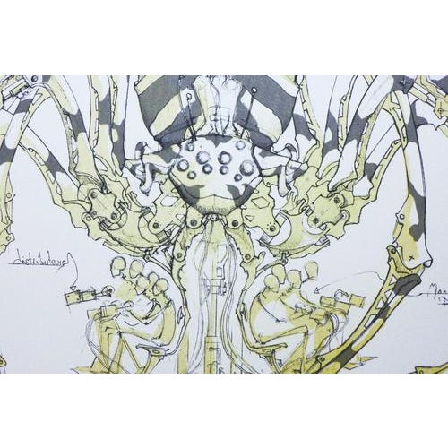 Francois Delaroziere The giant spider, 2008 Original lithograph signed and numbered in pencil by the artist On Rives paper...