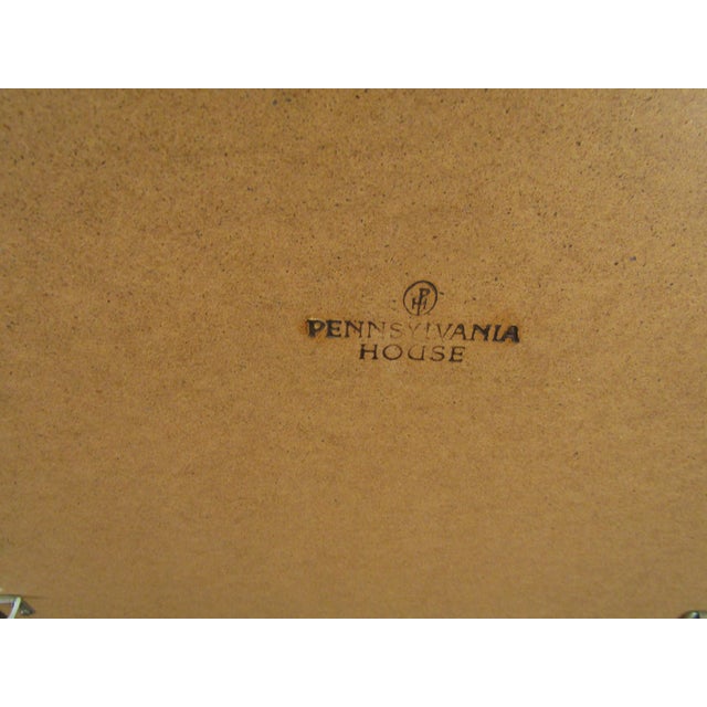 Glass Pennsylvania House Solid Cherry Chippendale Style Mirror For Sale - Image 7 of 7