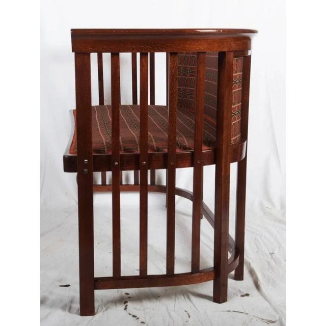 Brown Antique Bentwood Settee by Josef Hoffmann for Thonet For Sale - Image 8 of 11