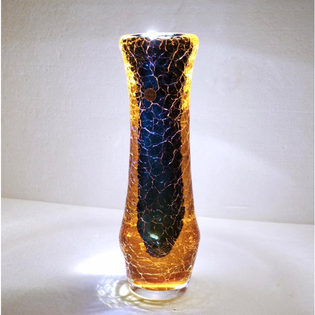 Vintage Murano Art Glass Vase, Italy, 1960s For Sale - Image 9 of 18