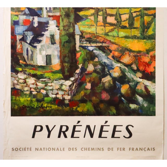 Date: 1959 Size: 24,25 x 39,5 inches Artist: Gérard Calvet About The Poster: The SNCF (Société Nationale des Chemins de...