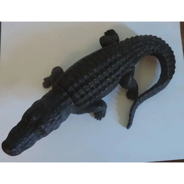 19th Century Inkwell in the Form of an Alligator For Sale - Image 4 of 11