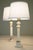 1950s 1950s Neo Classic Hollywood Regency Modern Carrara Marble Corinthian Style Column Table Lamps - a Pair For Sale - Image 5 of 12