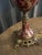 Metal Pristine Mid 20th Century Japanese Moriage Porcelain & Brass Tall Lamps For Sale - Image 7 of 13