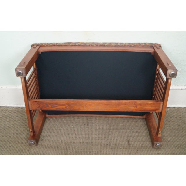 Mission Style Solid Oak Ottoman or Bench Chairish